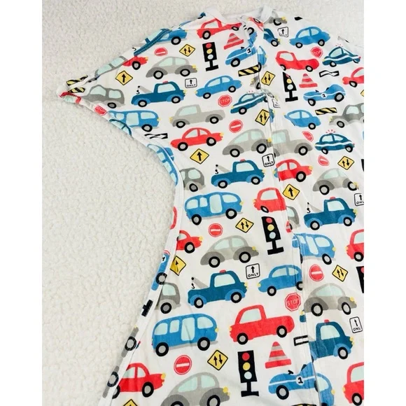 SLEEPING BABY • White/Multi Busy Town Zipadee-Zip Swaddle Transition Sleep Sack - Picture 5 of 13